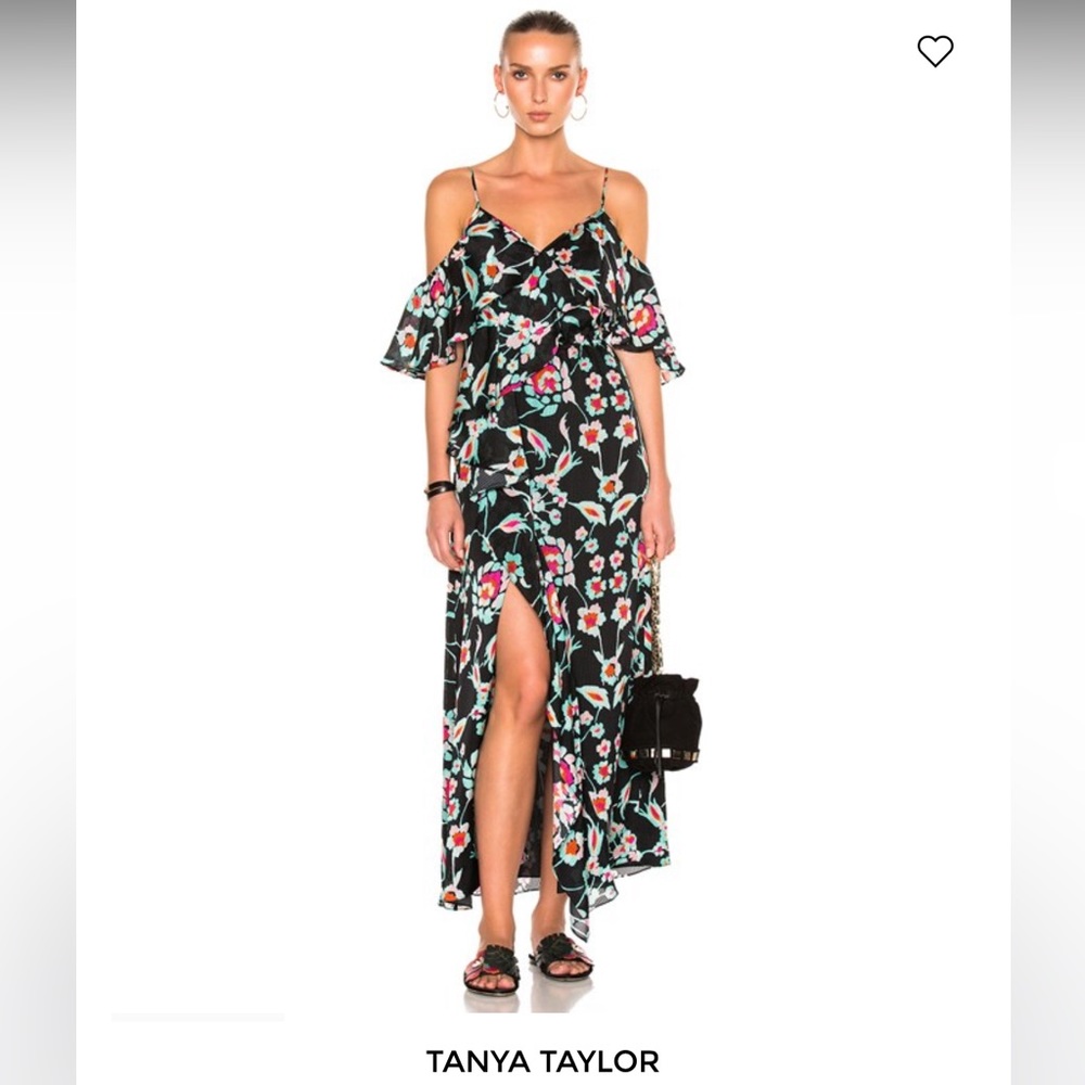 TANYA TAYLOR Mosaic Floral Lorena Maxi Dress sz10